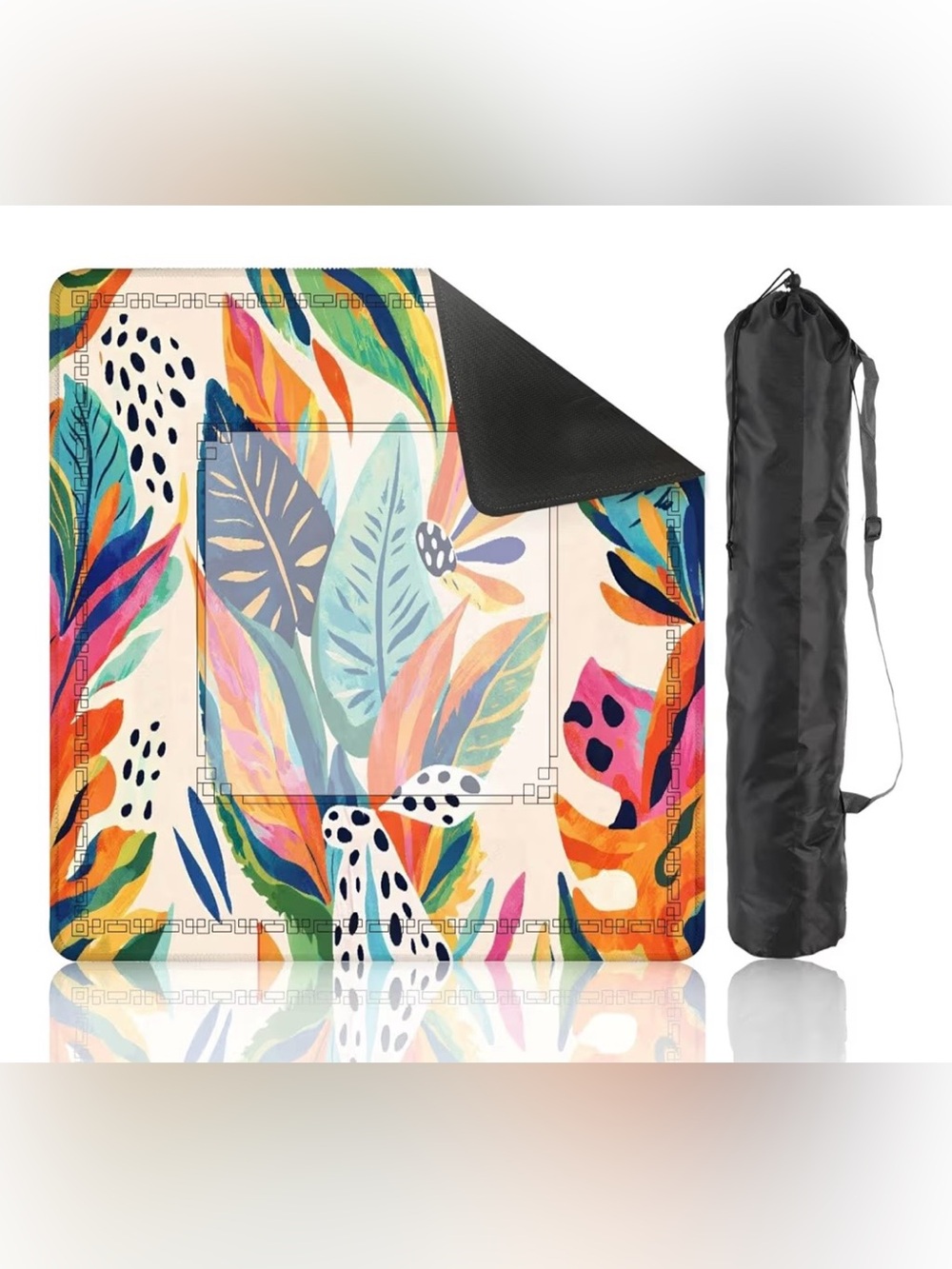 NEW Mahjong Mat- Tropical Jungle Botanical Print
